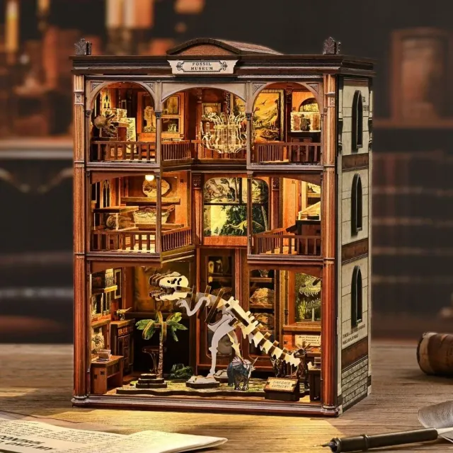 Figured'Art De Jurassic Galerij book nook bouwpakket met led