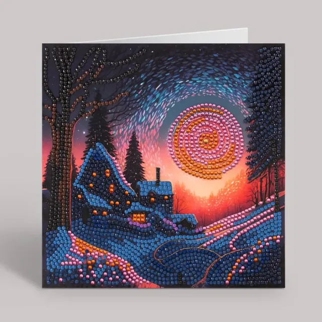 Craft Buddy Crystal Art Twilight Glow wenskaart 18x18cm