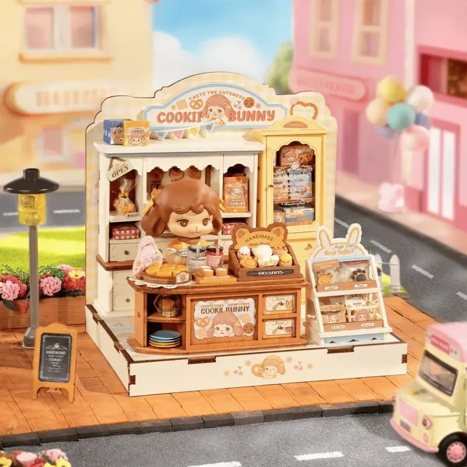 Figured'Art Cookii konijns koekjeswinkel 3D puzzel 182 stuks