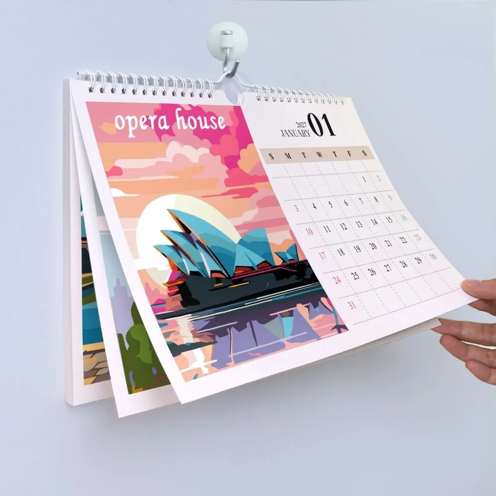 Figured'Art Kalender Schilderen op Nummer Monumenten 2027 33cm