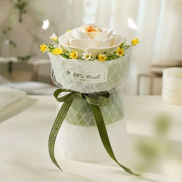 Figured'Art Camelia 3D puzzel bloem 63 stukjes 13x13x18cm