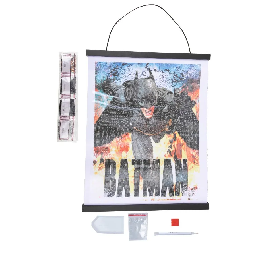 Craft Buddy Crystal Art Batman diamond painting scroll 40x50cm