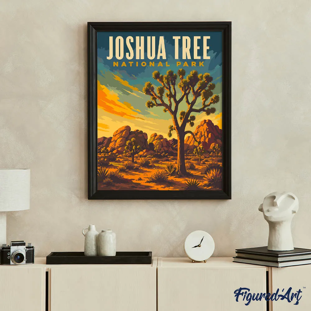 Figured'Art Joshua Tree National Park schilderen op nummer 40x50 cm