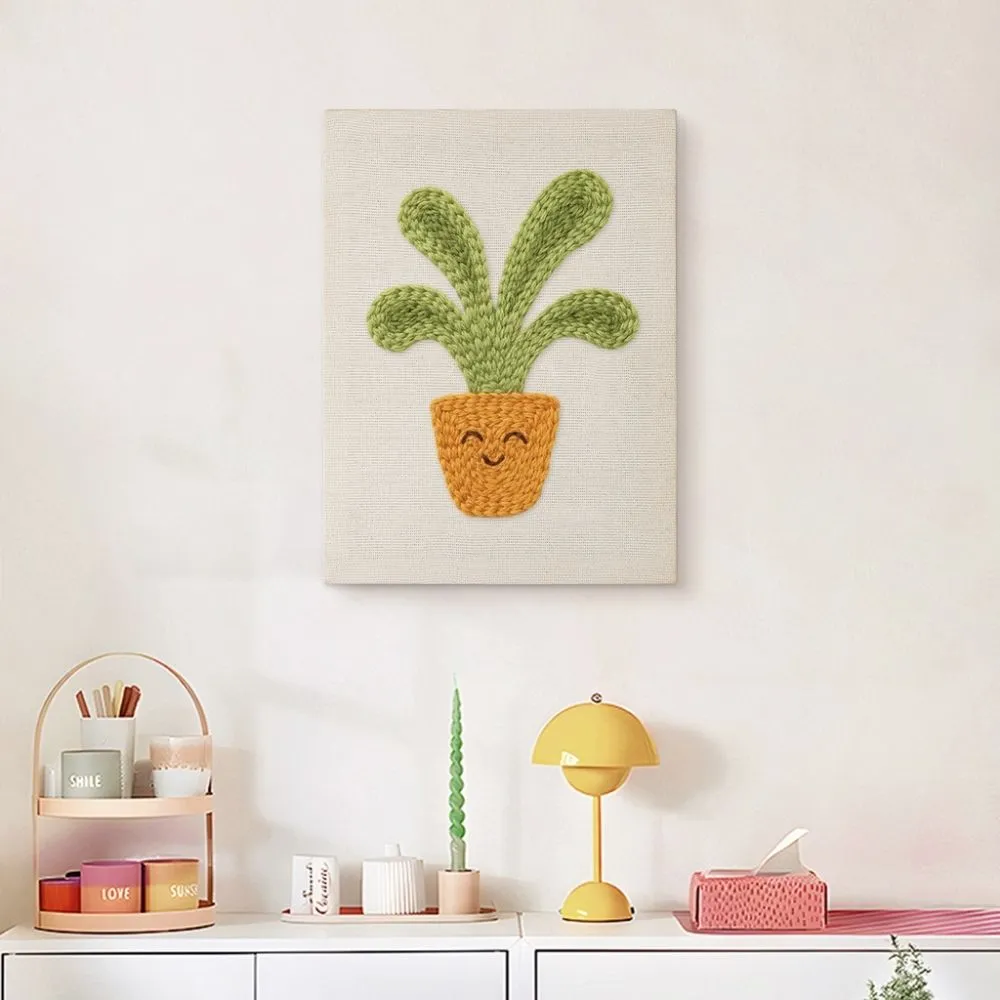 Figured'Art Bladrijke Vreugde punch needle 20x30cm met frame