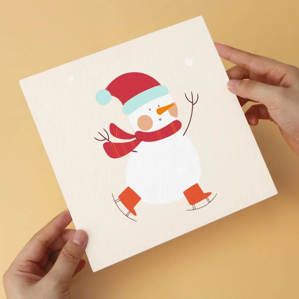 Figured'Art Feestelijke funset mini schilderen op nummer 20x20 cm 6 stuks