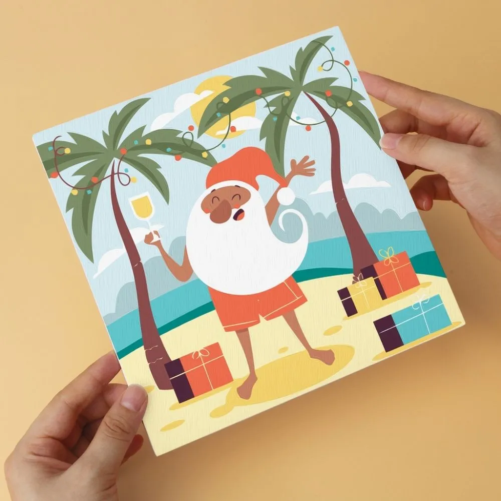 Figured'Art Mini Serie Tropische kerst schilderen op nummer 20x20cm 6 stuks