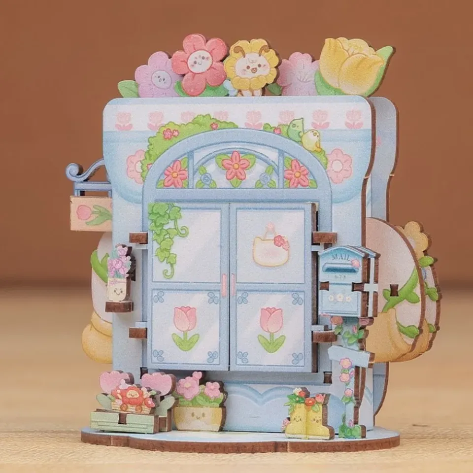 Figured'Art Kleine Bloemenwinkel miniatuurhuisje bouwpakket