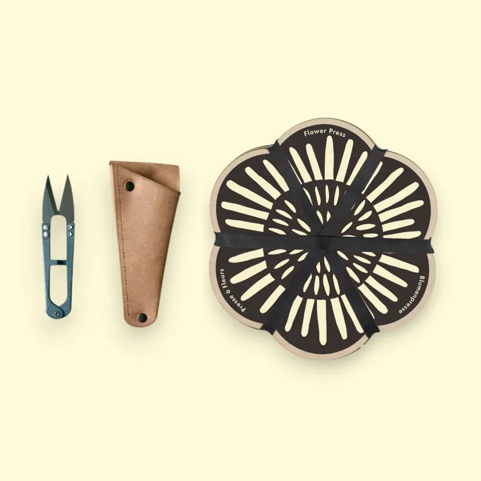 Studio Wald Botanical Gift Set 02 bloemenpers met snoeischaar