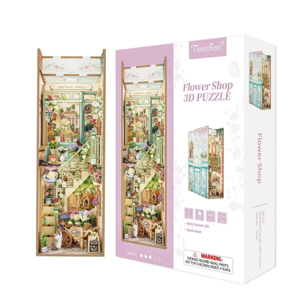 Figured'Art De Bloemenwinkel book nook 24,5x18,5x8 cm 288 stuks