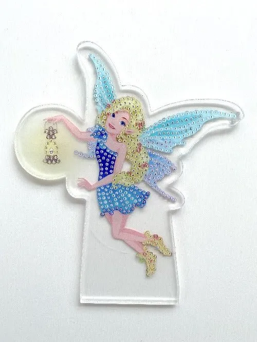 Craft Buddy Crystal Art Fairy with Lantern LED lamp 20 cm met USB