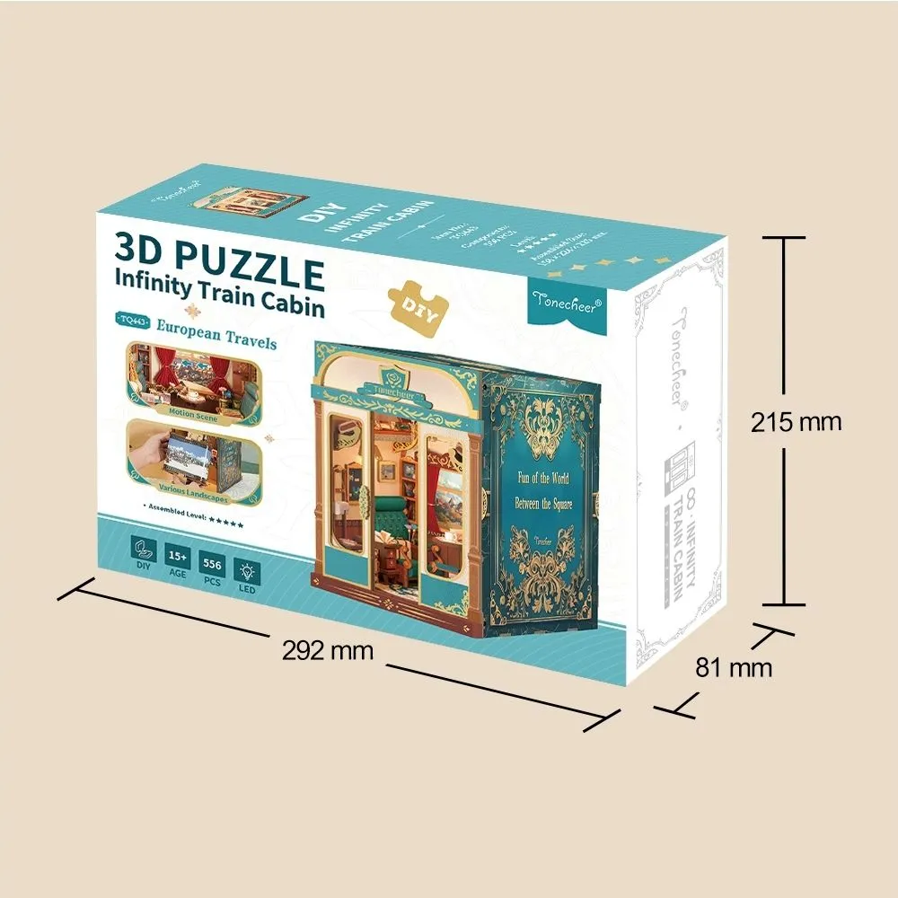 Figured'Art Europese Reizen book nook bouwpakket 556 delen