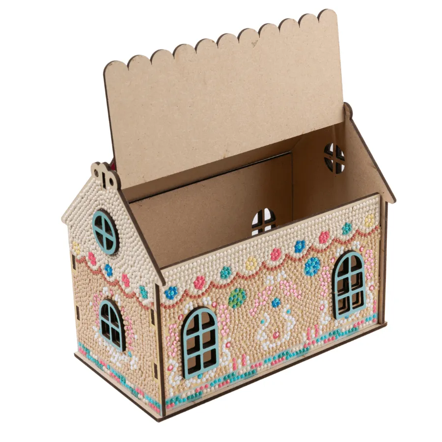 Craft Buddy Crystal Art Easter House diamond painting huisje 18cm