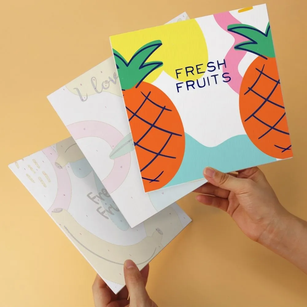 Figured'Art Mini Serie Vers fruit schilderen op nummer 20x20 6 stuks