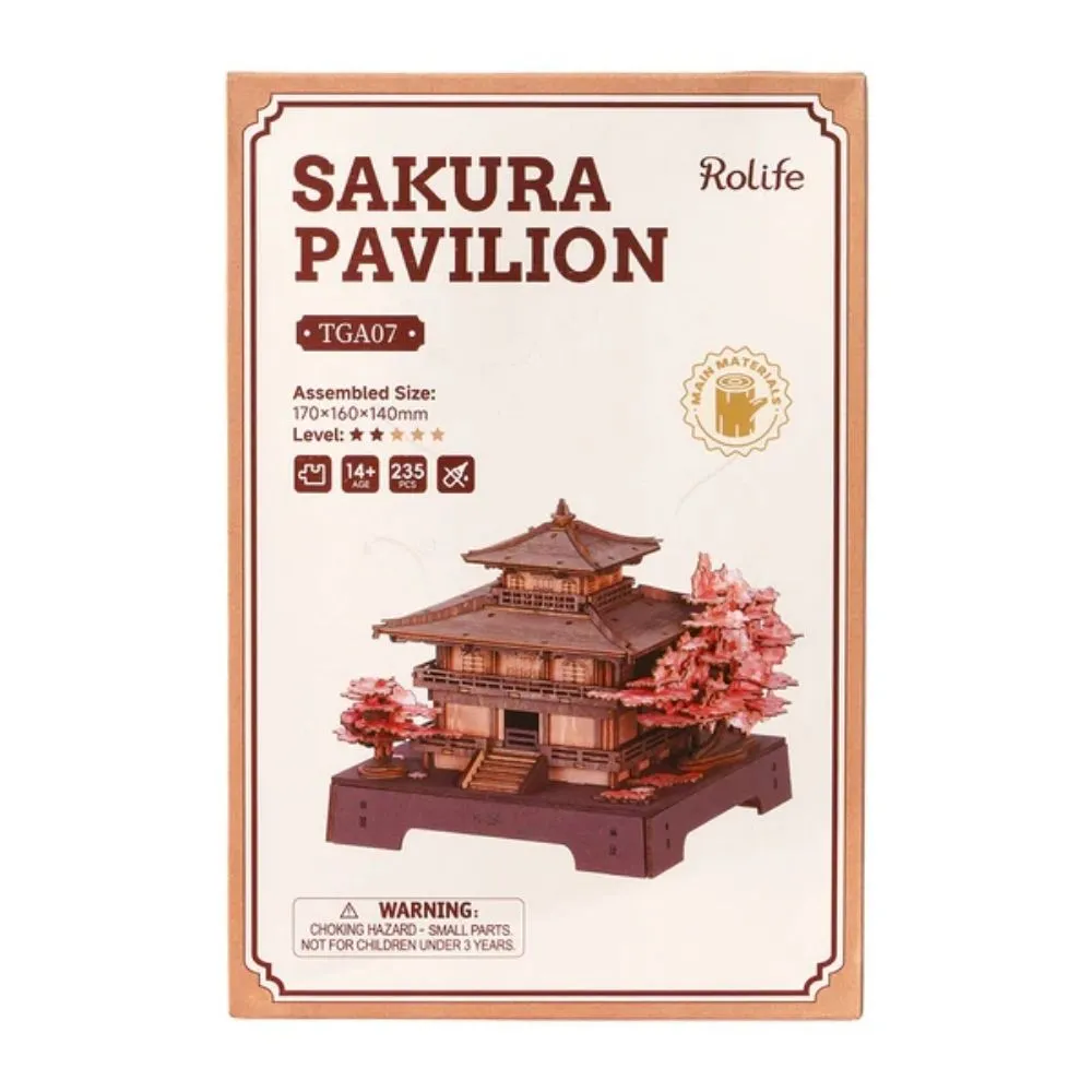 Figured'Art 3D Puzzel Sakura-paviljoen 235 stukjes hout