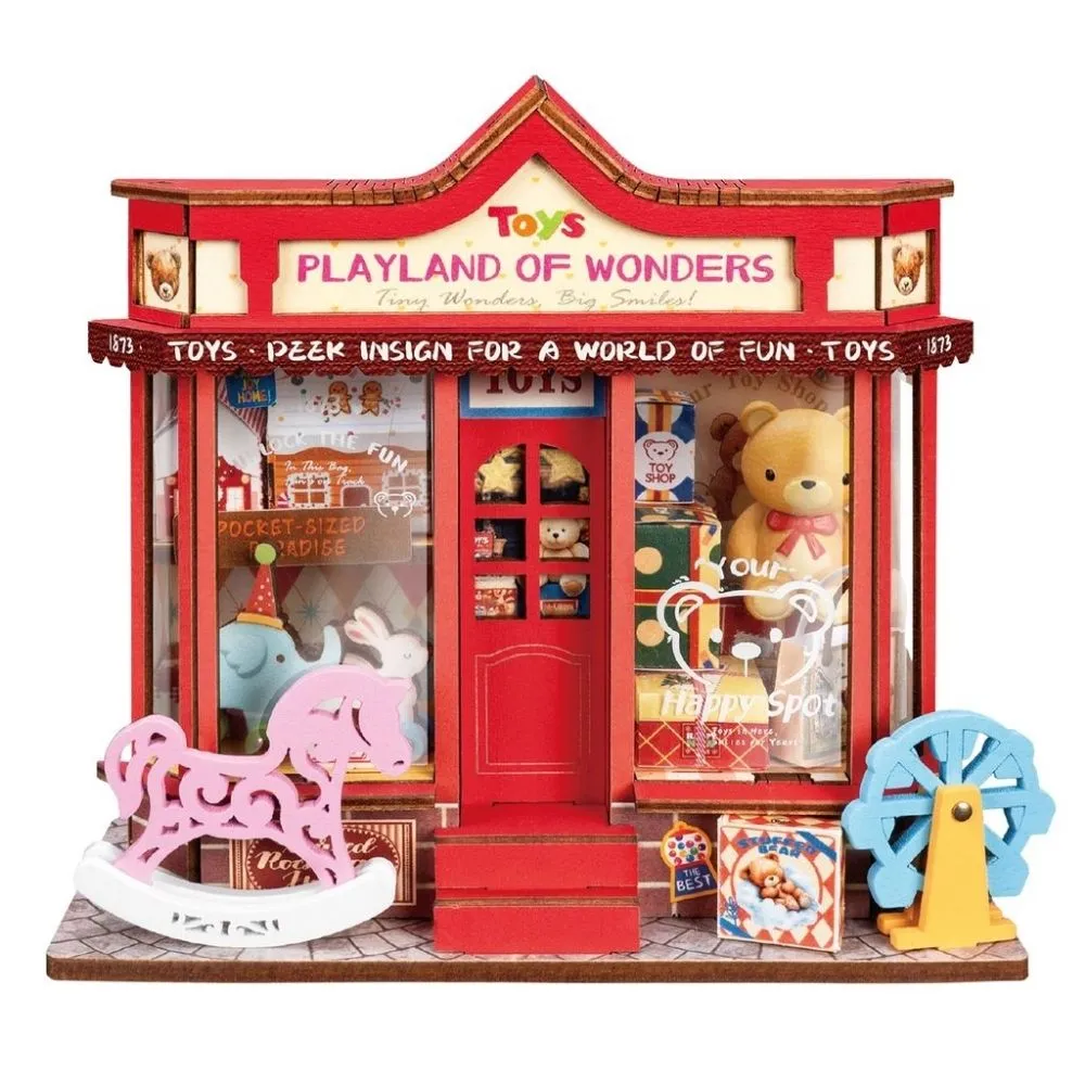 Figured'Art Whimsy Speelgoedwinkel miniatuurhuisje 3D puzzel 81 st
