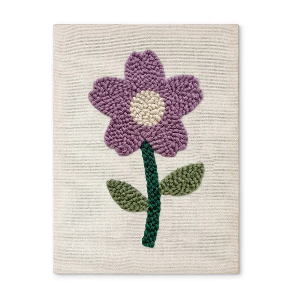 Figured'Art Zachte Lentebloem punch needle pakket 20x30 cm met frame