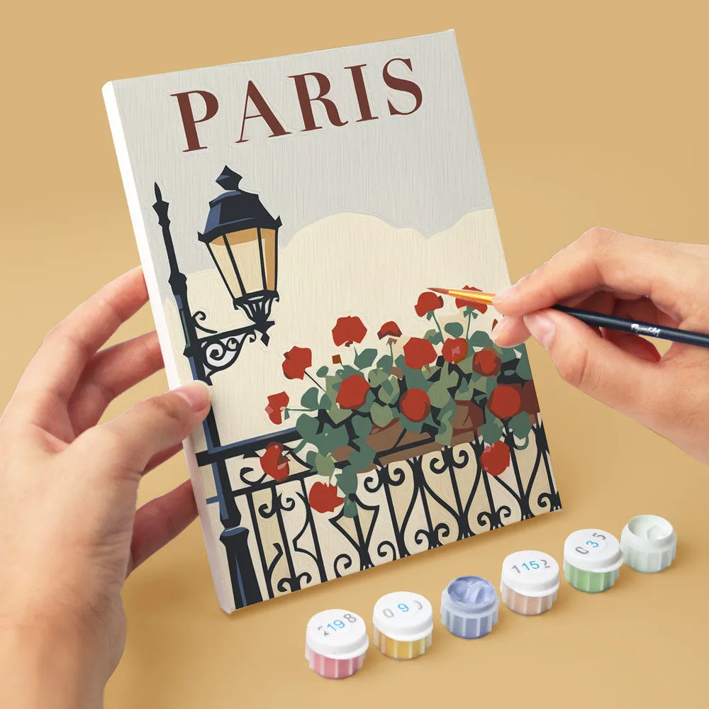 Figured'Art Chic Frankrijk mini schilderen op nummer 6 stuks 15x20cm