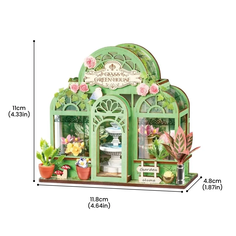 Figured'Art Green fontein-tuin miniatuurhuisje 3D puzzel 115st