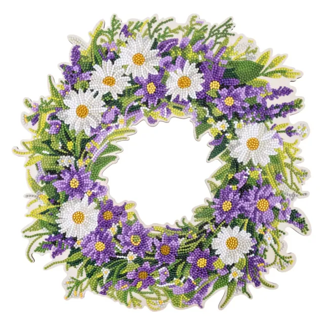 Craft Buddy Crystal Art Spring Pastel krans 35 cm