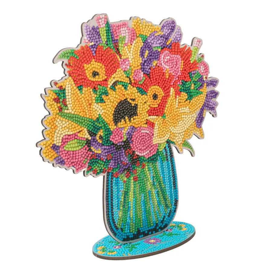 Craft Buddy Crystal Art Amore Flower Bouquet houten decoratie 25 cm