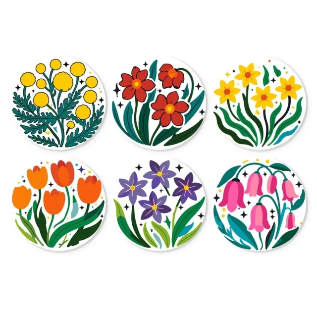 Figured'Art Mini Bloei-collectie schilderen op nummer 6 schijven