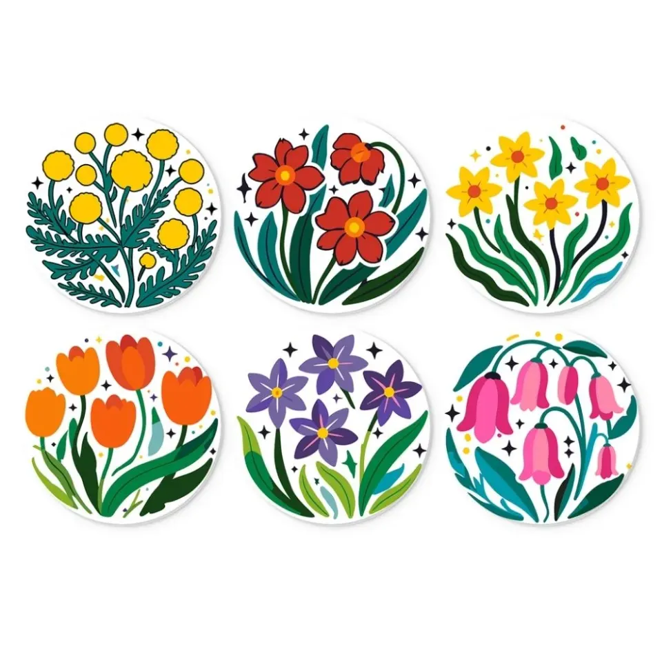 Figured'Art Mini Bloei-collectie schilderen op nummer 6 schijven