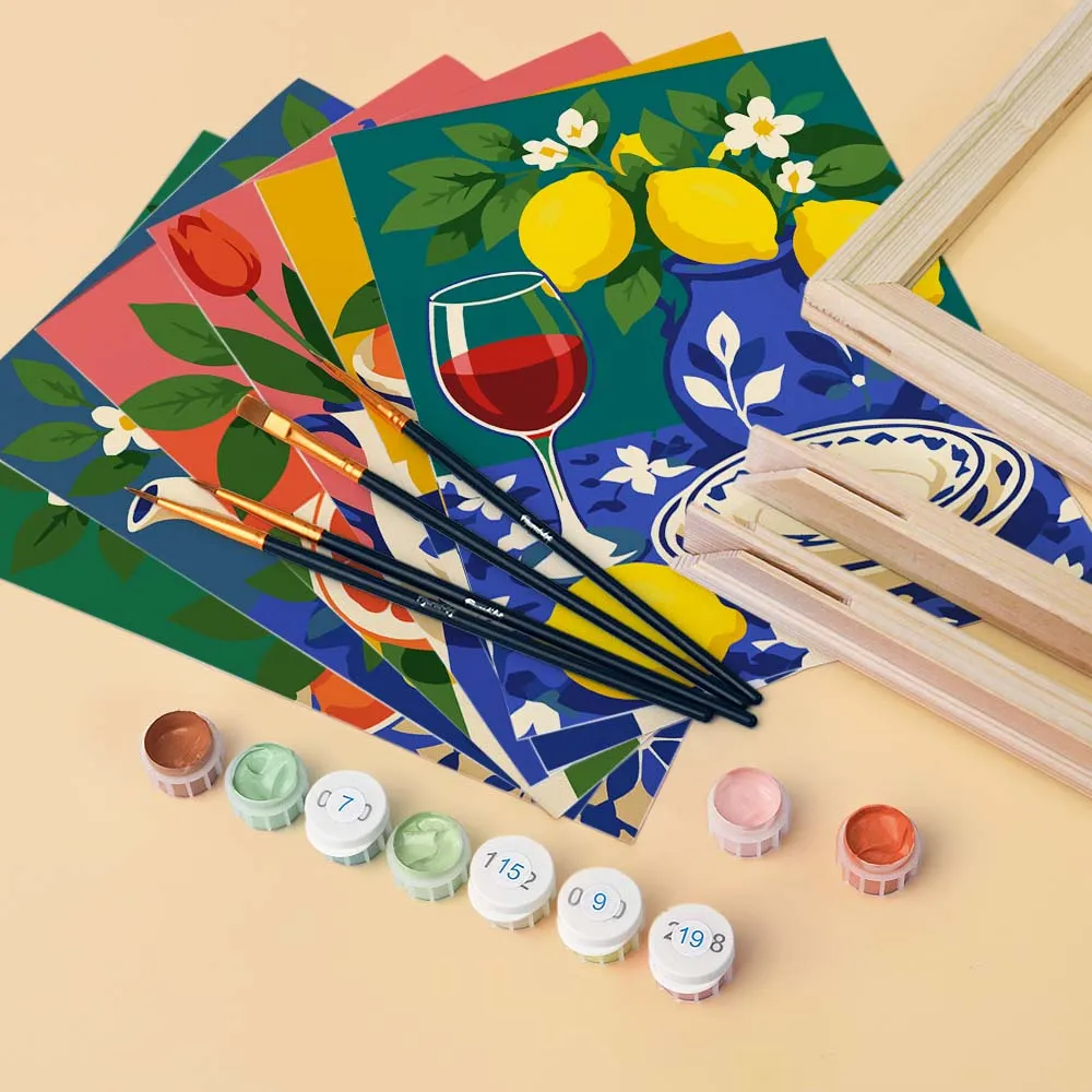 Figured'Art Mini Serie Italiaanse Tafel Collectie schilderen op nummer 15x20cm