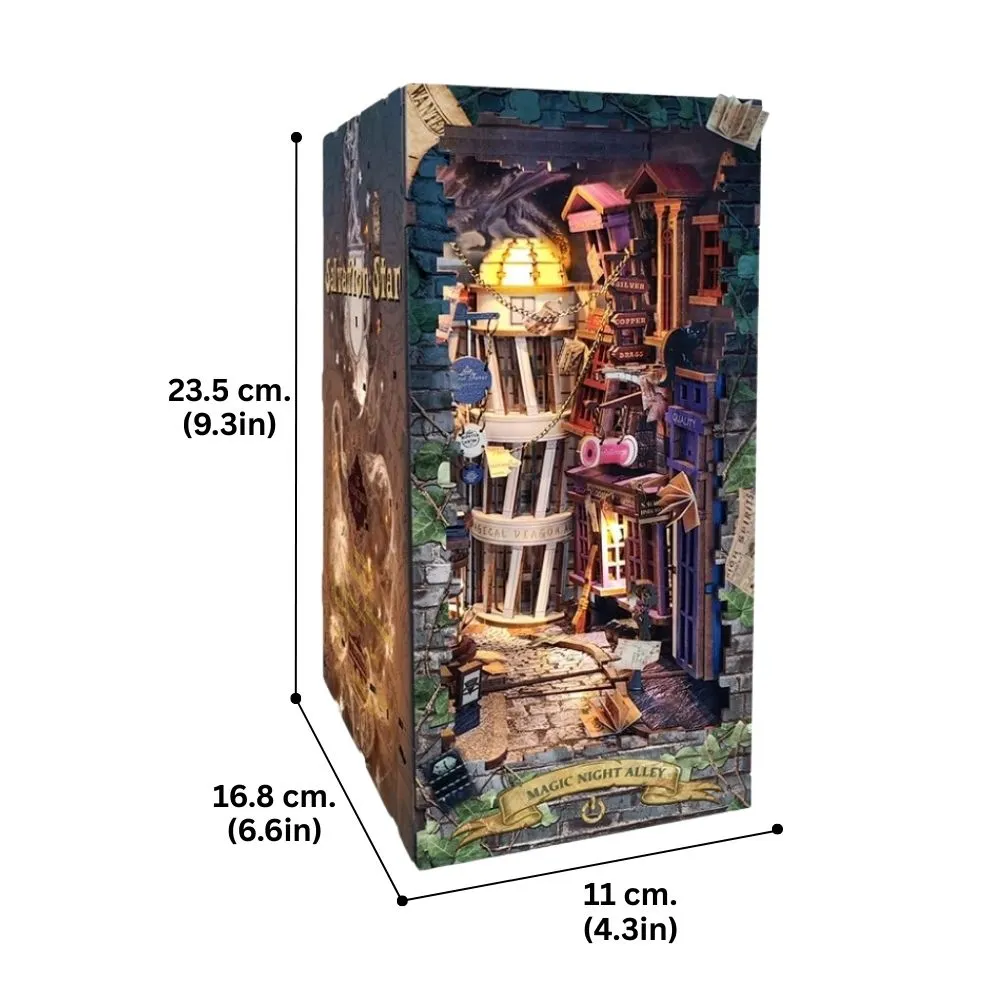 Figured'Art Magische Nachtsteeg book nook bouwpakket met led 298 stuks