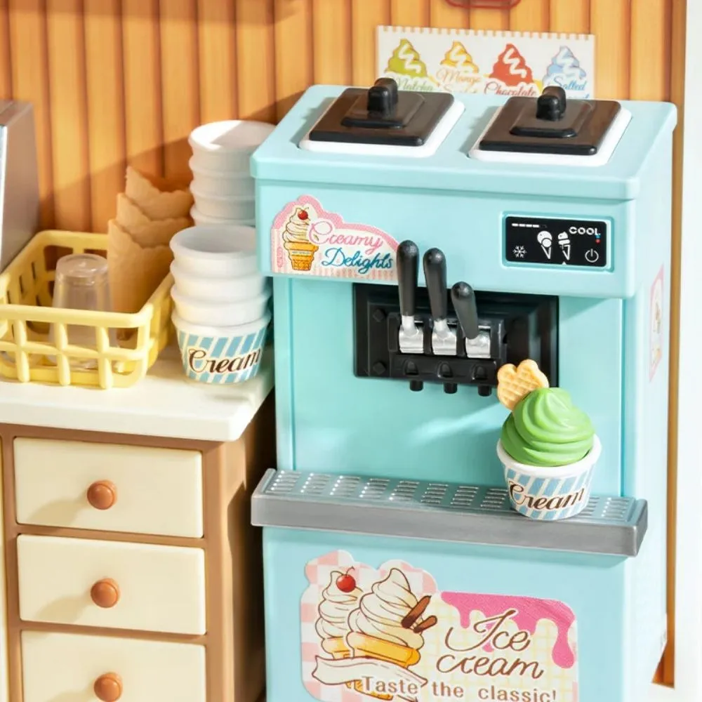 Figured'Art Smaakvol ijs DIY miniatuurhuisje 16cm ijswinkel