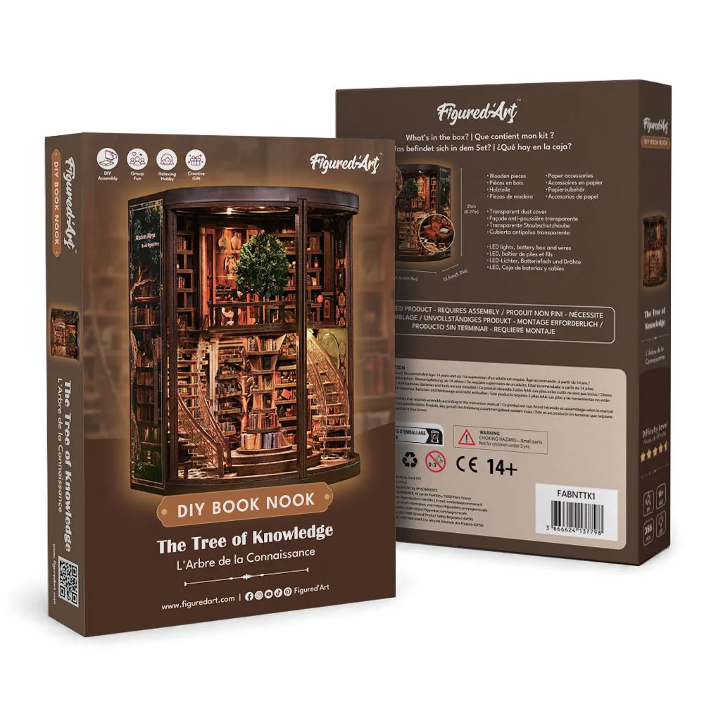 Figured'Art Book Nook De Boom der Kennis bouwpakket 356 delen