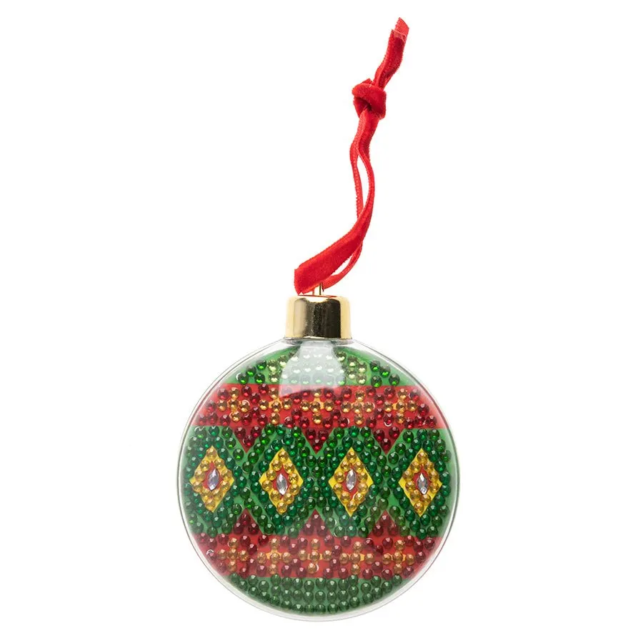 Craft Buddy Crystal Art Christmas Fillable Bauble knutselset 12 stuks