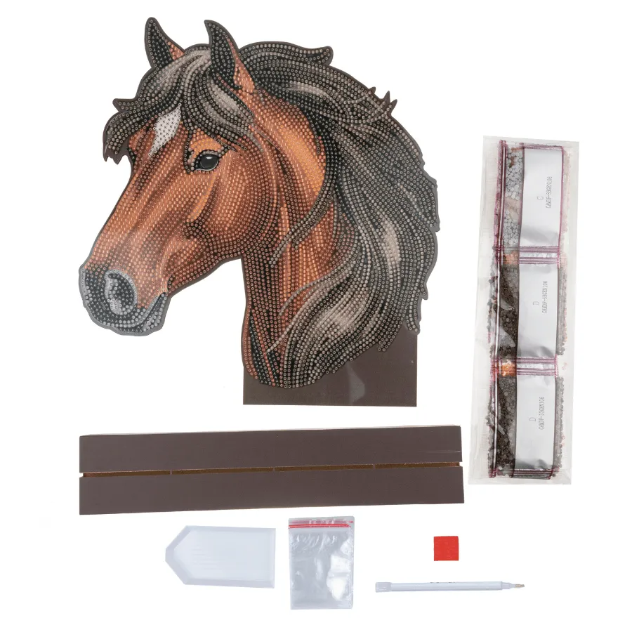 Craft Buddy Crystal Art Ember Stallion decoratiekit paard MDF