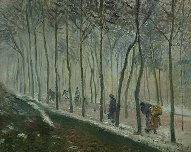 Figured'Art Route effet de neige Pissarro diamond painting 40x50