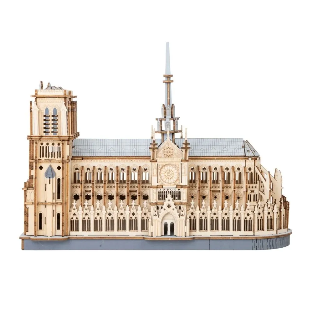 Figured'Art Kathedraal van Parijs 3D puzzel 330 stuks hout