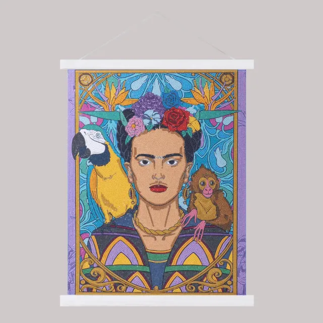 Craft Buddy Crystal Art Frida Kahlo scrollkit 40x50cm portret