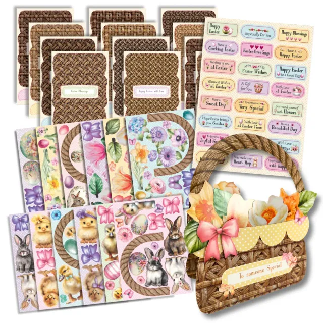 Craft Buddy Easter Baskets kaarten papercraft 3D 24 stuks
