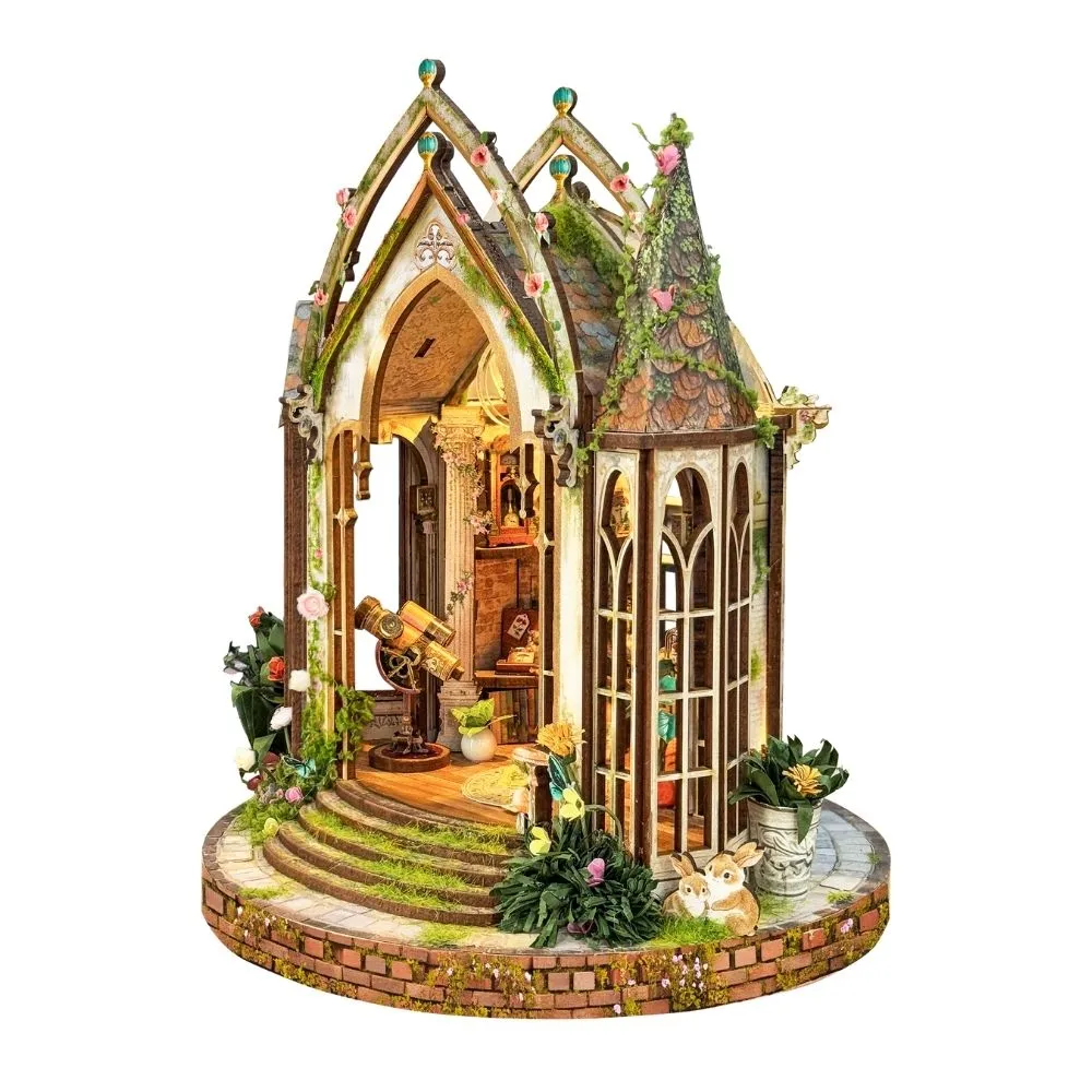 Figured'Art Dreamland Bloemenstudio miniatuurhuisje 14,5cm met led