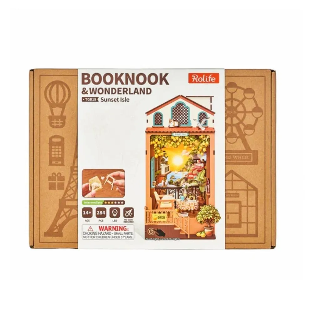 Figured'Art Zonsondergangseiland book nook 15x23,9x26,7cm 284 stuks
