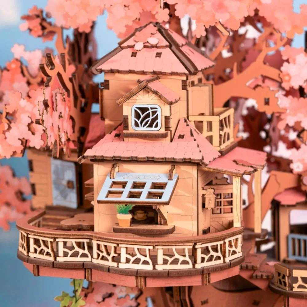 Figured'Art Sakura Boomhuis 3D puzzel 535 stukjes Japans
