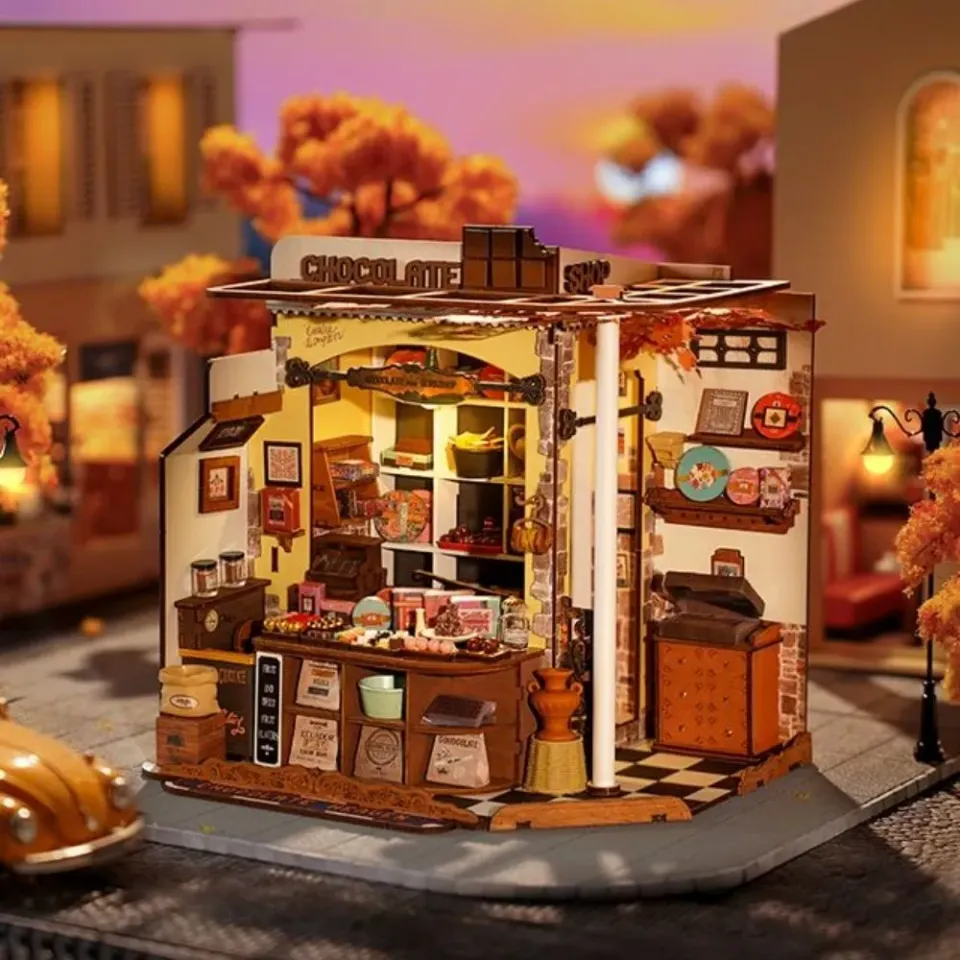 Figured'Art Henry's Chocolade miniatuurhuisje bouwpakket 330-delig