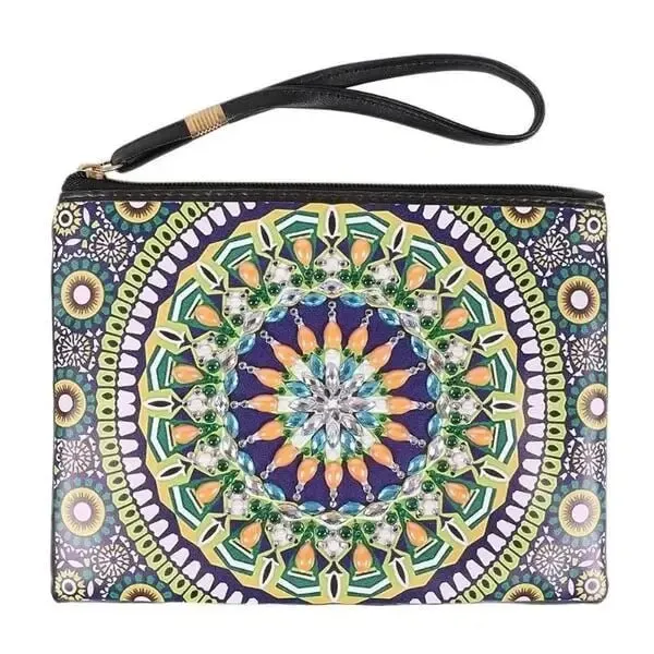 Figured'Art Ster Mandala diamond painting polstas PU-leer 20x15 cm