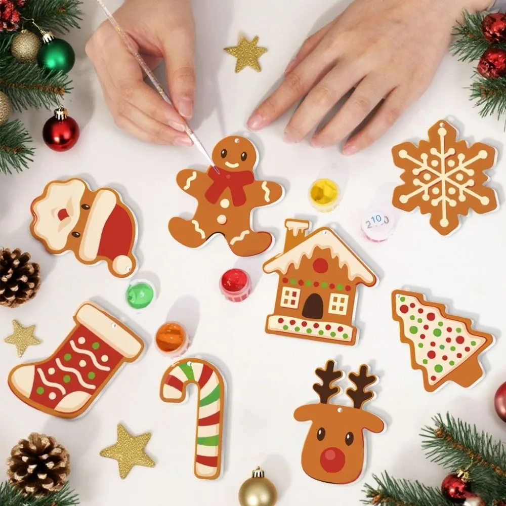 Figured'Art Kerstkoekjes kerstornamenten schilderen op nummer