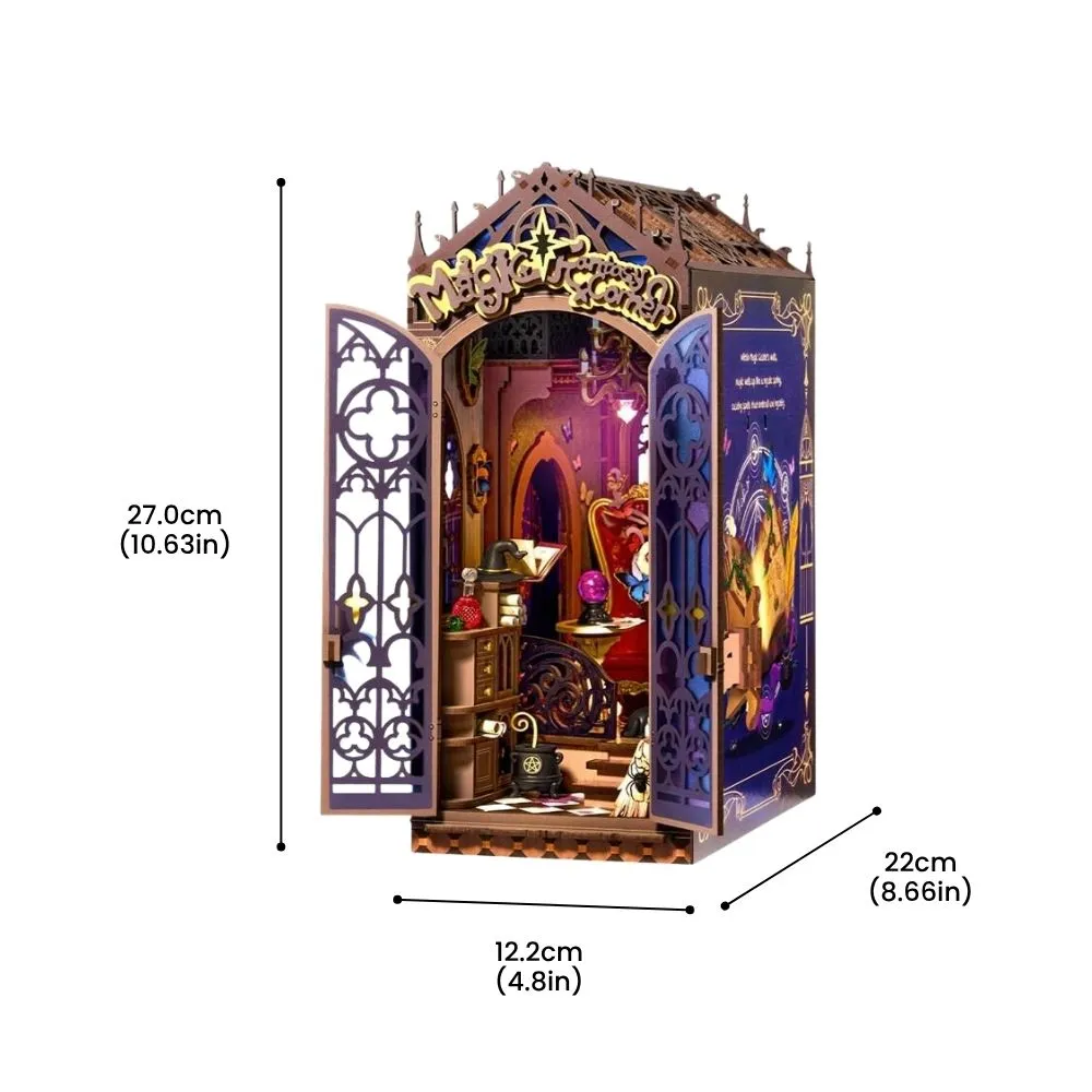 Figured'Art Book Nook Magische fantasiehoek bouwpakket 185-delig met led