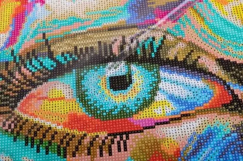 Craft Buddy Crystal Art Creative Eye diamond painting canvas 30x30