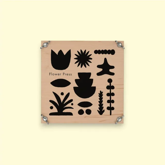 Studio Wald Flower Press Abstract Black bloemenpers 15cm