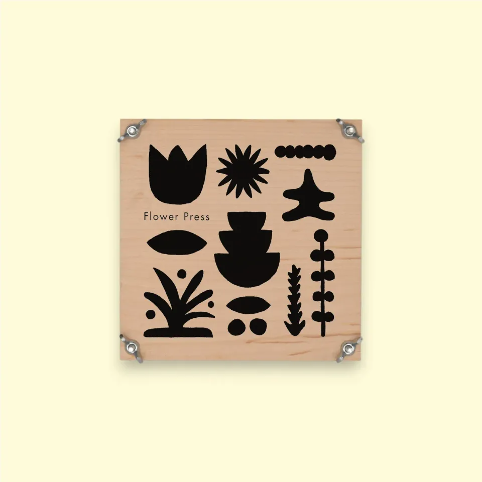 Studio Wald Flower Press Abstract Black bloemenpers 15cm