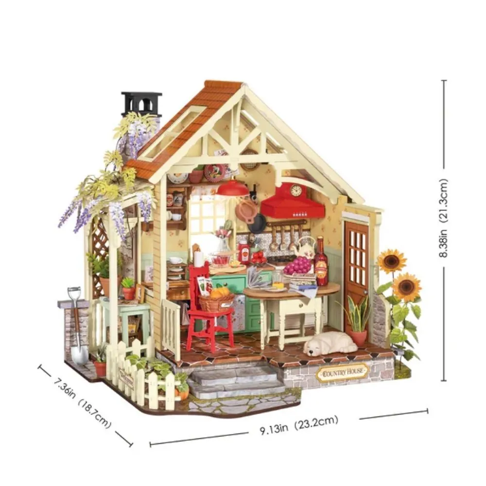 Figured'Art Huis op het platteland miniatuurhuisje 438 stuks LED