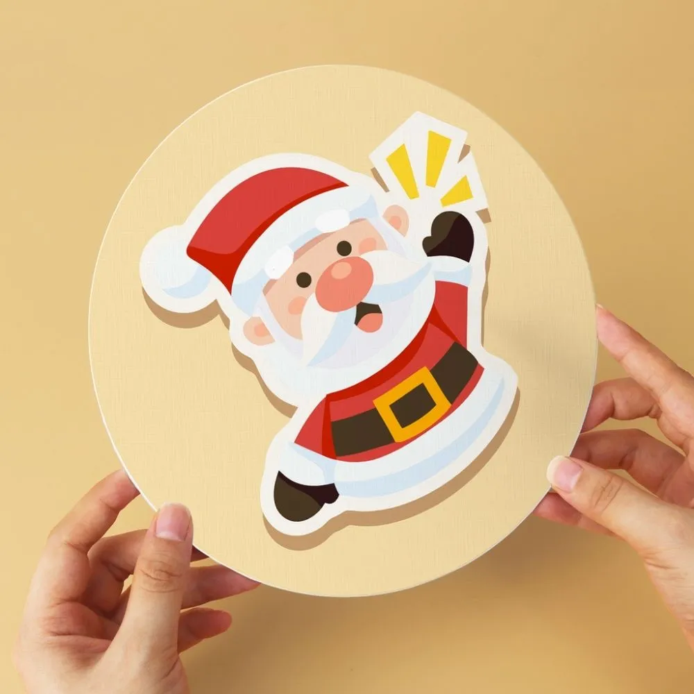 Figured'Art Mini Serie Kerstmagie schilderen op nummer Ø20cm 6 stuks