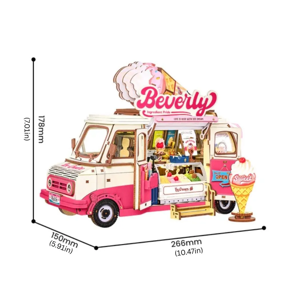 Figured'Art Beverly's IJswagen 3D puzzel 290 stuks met led