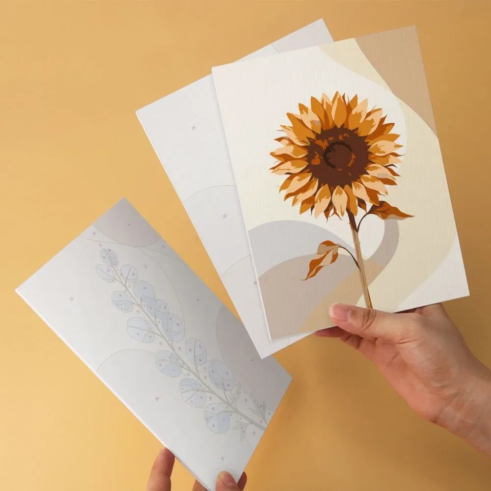 Figured'Art Botanische Studie Mini Schilderen op Nummer 15x20cm 6 stuks